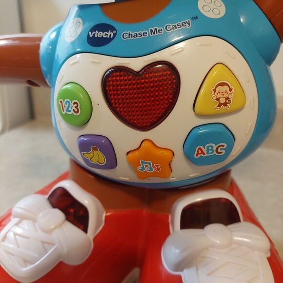 Vtech Chase Me Casey Interactive Toy Moves & Sounds Letters & Numbers Toddler - Picture 3 of 7